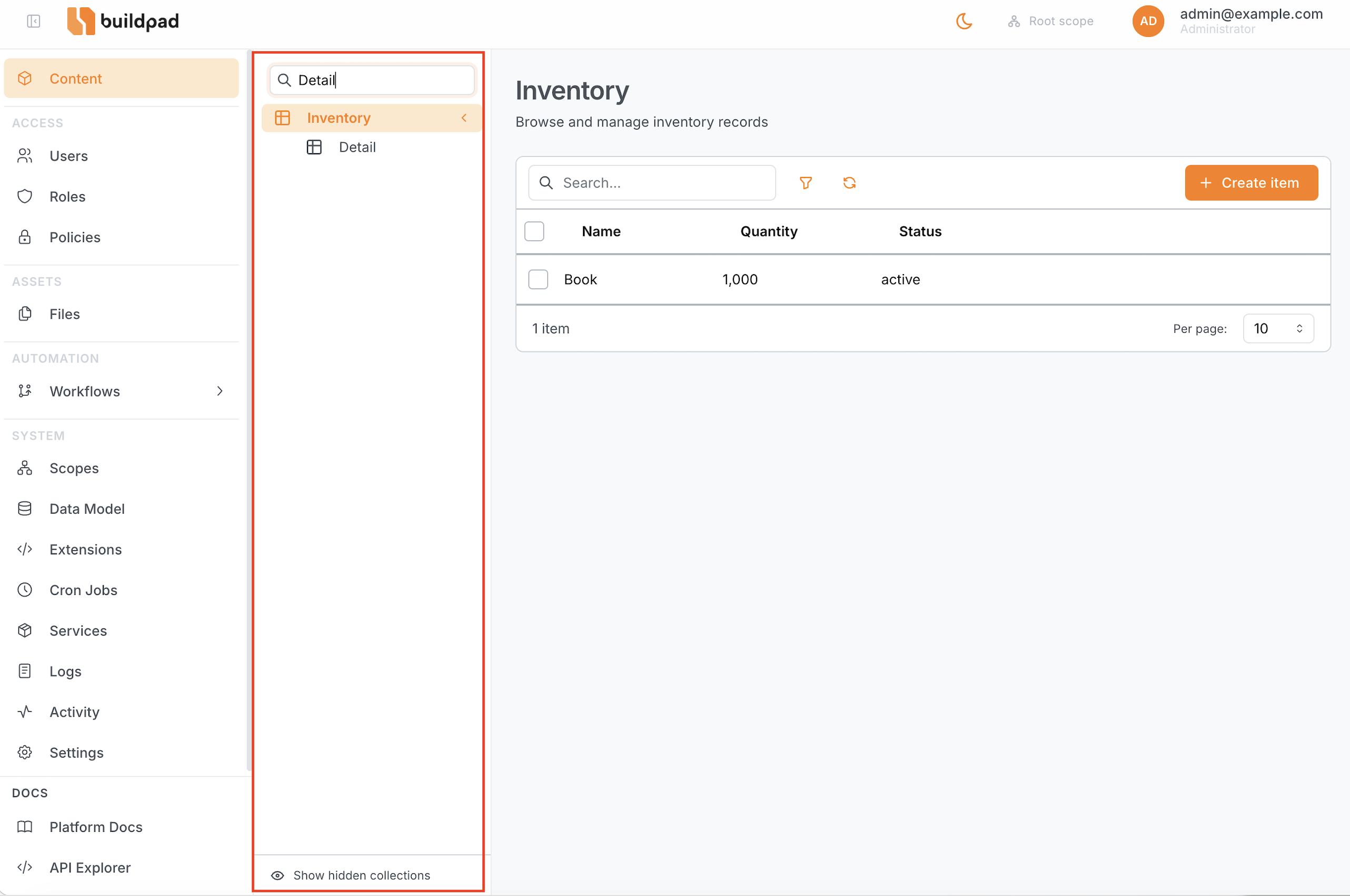 Content Browser overview